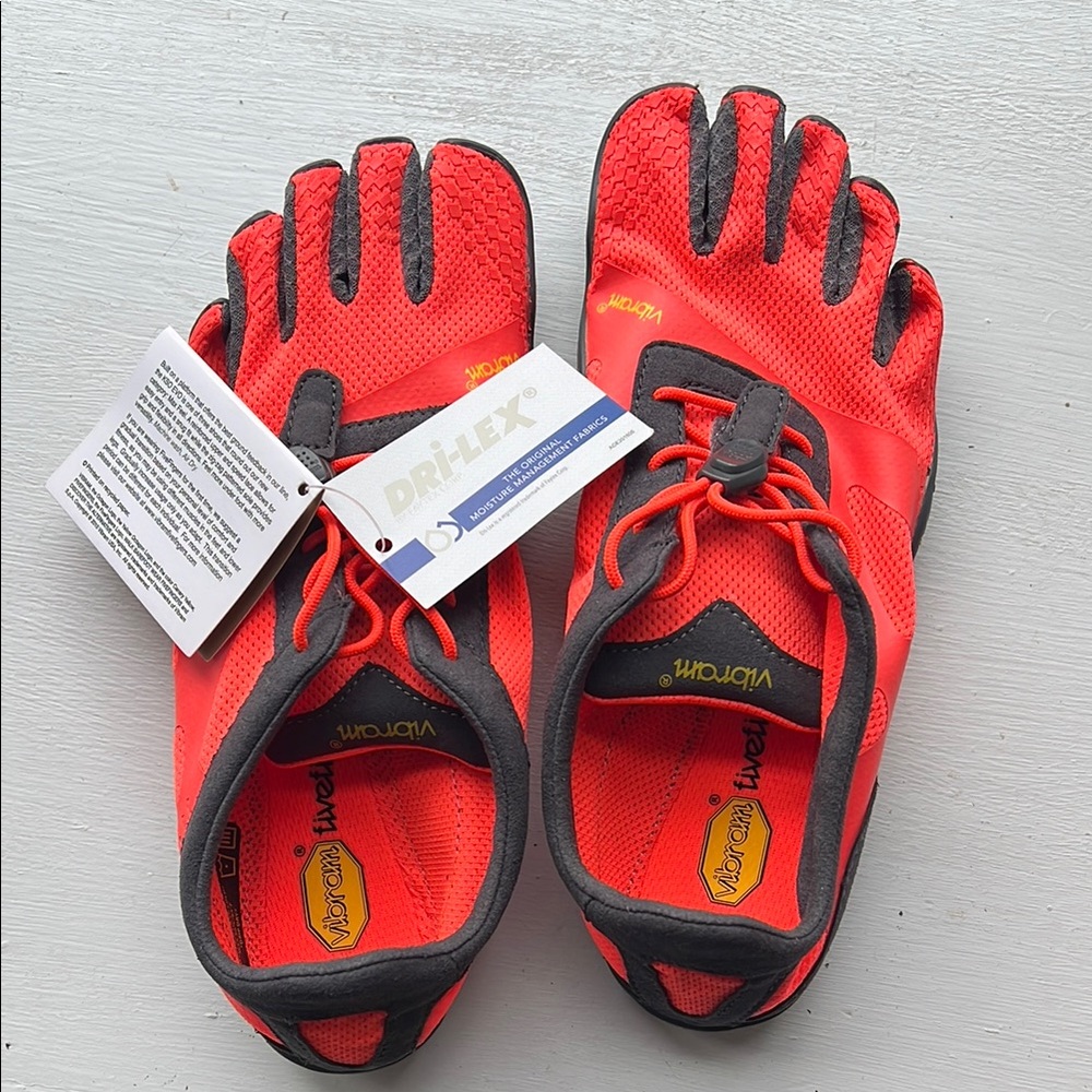 Vibram Red and Black FiveFingers Swim Shoes